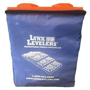 Lynx Levelers RV Leveling Blocks with Nylon Storage Case, 10 pack of Levelers